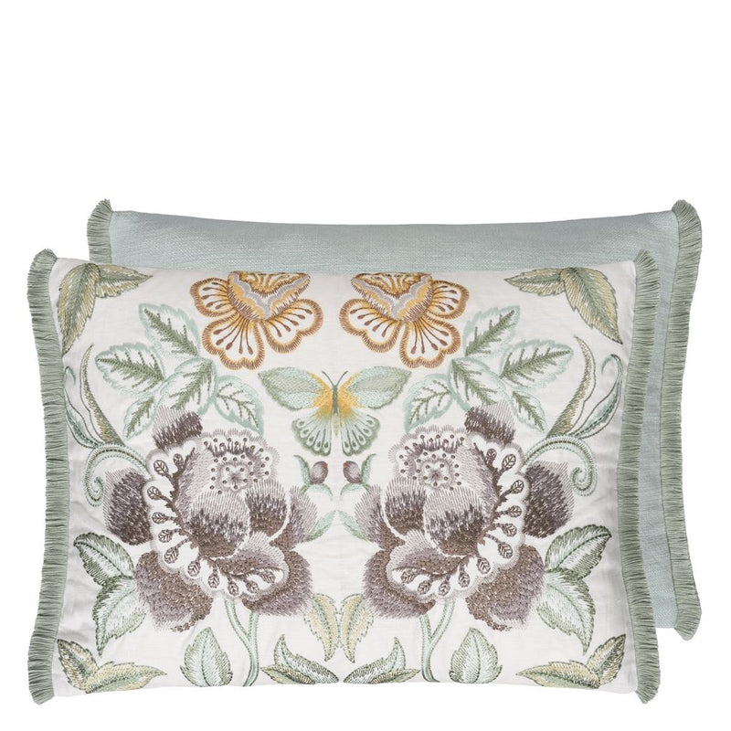 ISABELLA EMBROIDERED CAMEO DECORATIVE PILLOW