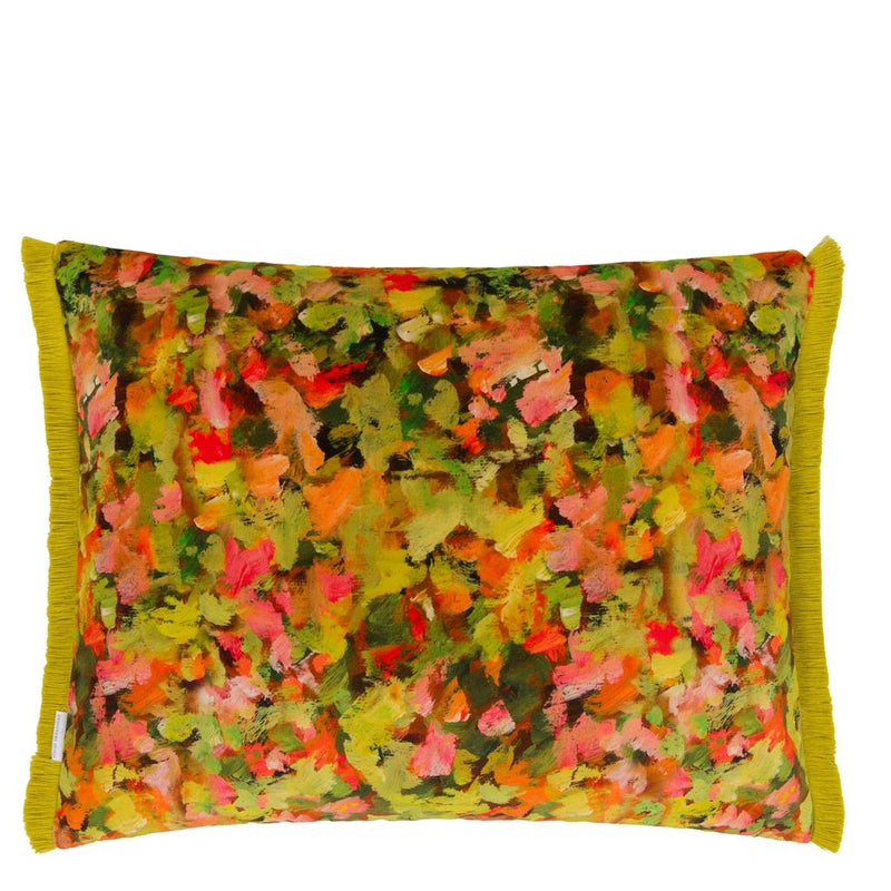 SANZAI VELOURS PERSIMMON DECORATIVE PILLOW