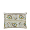 ENAMEL FLOWER CELADON DECORATIVE PILLOW