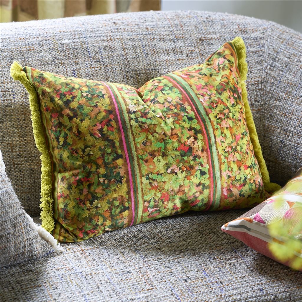 SANZAI VELOURS PERSIMMON DECORATIVE PILLOW