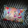 FLEURS JUMELLES  MOSAIQUE DECORATIVE PILLOW