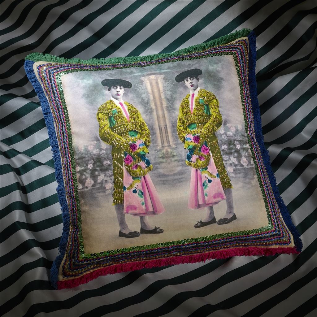 TORERO TWINS MOSAIQUE DECORATIVE PILLOW