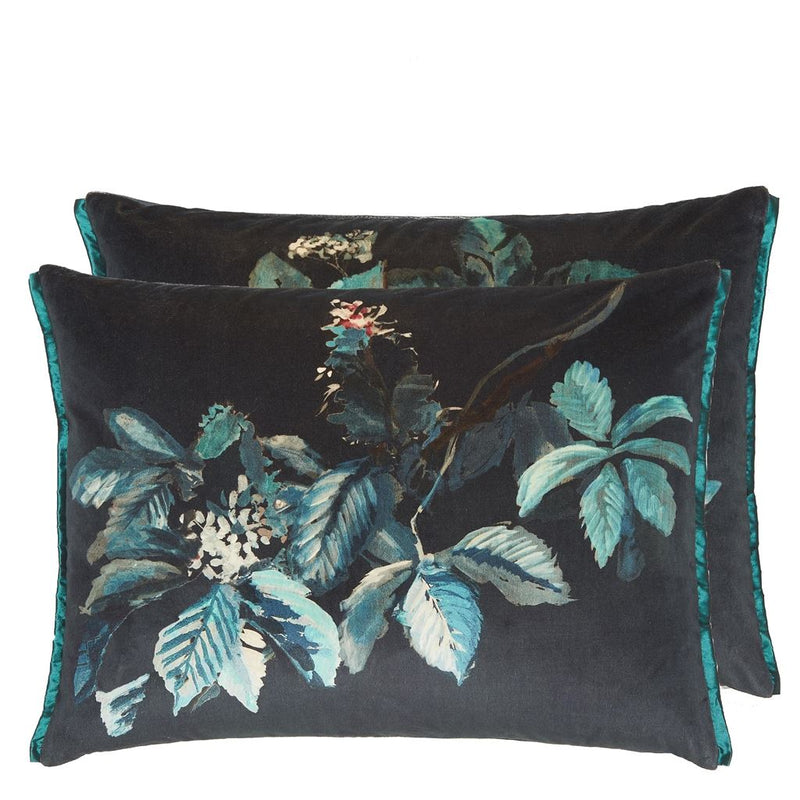 PASQUEFLOWER INDIGO DECORATIVE PILLOW