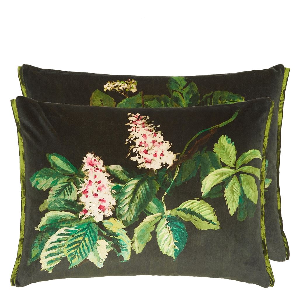 PASQUEFLOWER OLIVE DECORATIVE PILLOW
