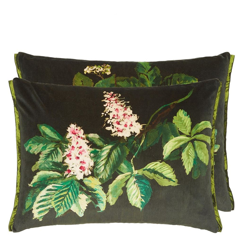 PASQUEFLOWER OLIVE DECORATIVE PILLOW