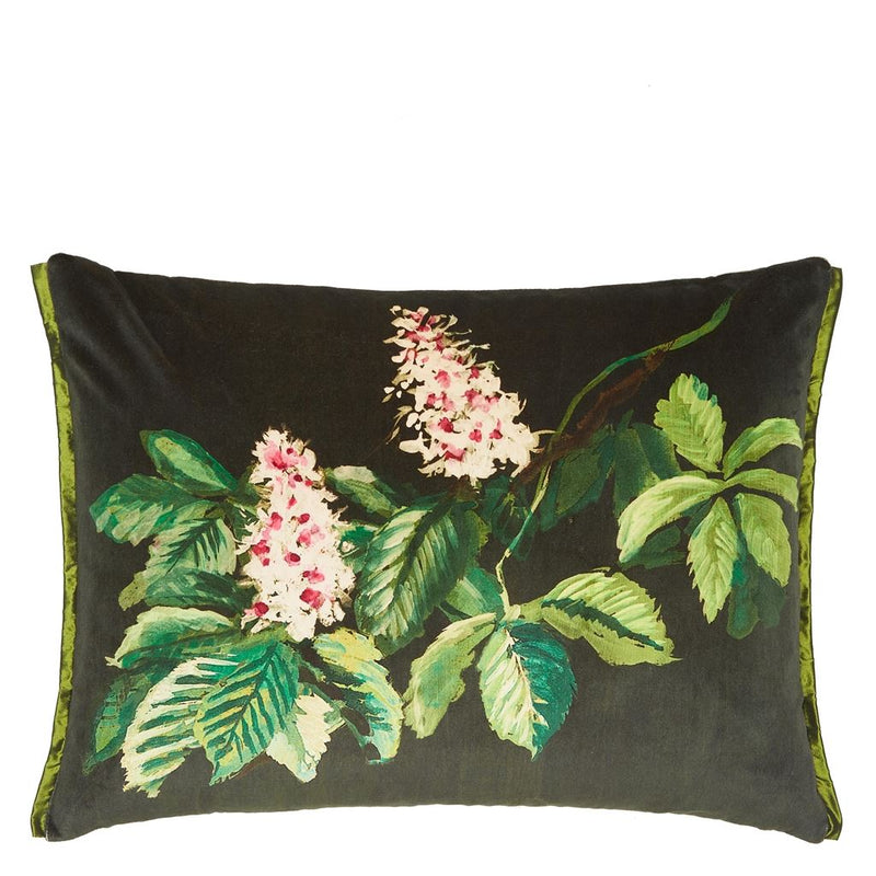 PASQUEFLOWER OLIVE DECORATIVE PILLOW