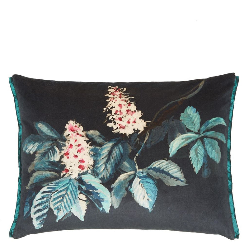 PASQUEFLOWER INDIGO DECORATIVE PILLOW