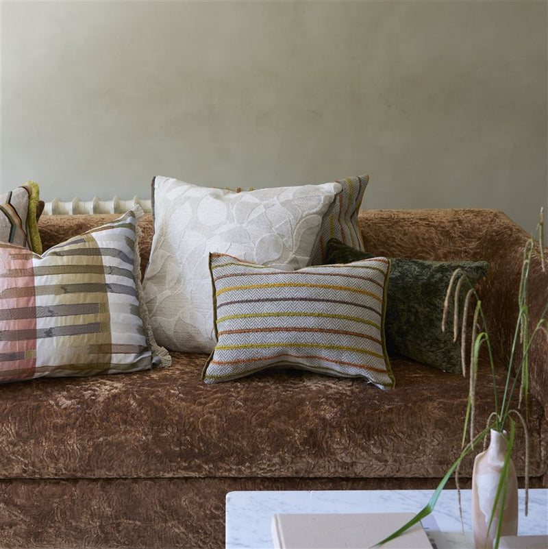 PORTHMINSTER OCHRE DECORATIVE PILLOW
