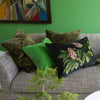 PASQUEFLOWER OLIVE DECORATIVE PILLOW