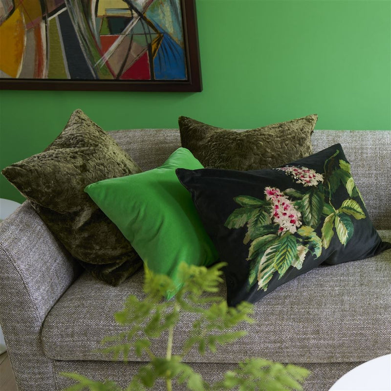 PASQUEFLOWER OLIVE DECORATIVE PILLOW