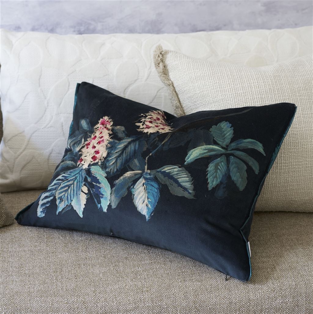 PASQUEFLOWER INDIGO DECORATIVE PILLOW