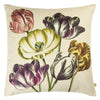 VARIEGATED TULIPS BUTTERMILK DECORATIVE PILLOW