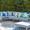 SAVOIE AZURE OUTDOOR DECORATIVE PILLOW COVER