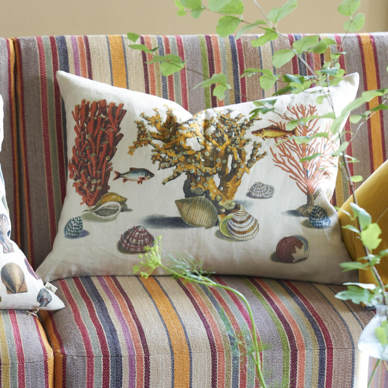 SEA LIFE CORAL DECORATIVE PILLOW