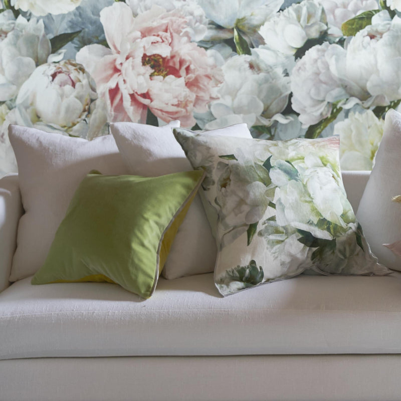 PEONIA CHARTREUSE DECORATIVE PILLOW