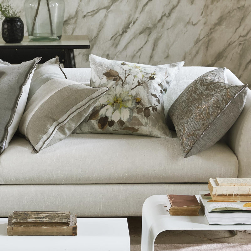 CARRARA FIORE PLATINUM DECORATIVE PILLOW