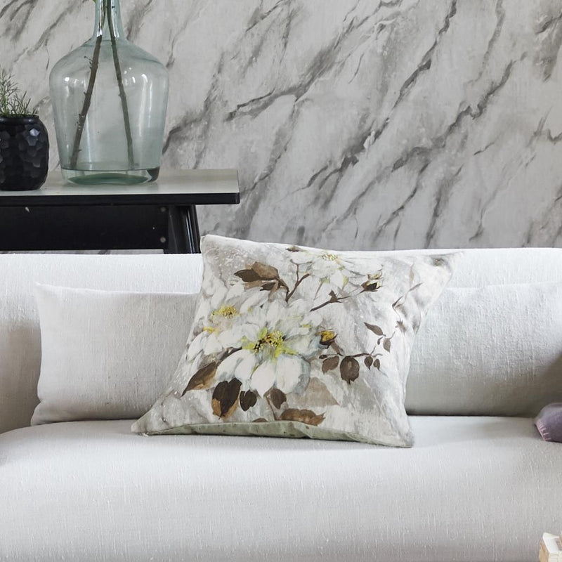 CARRARA FIORE PLATINUM DECORATIVE PILLOW