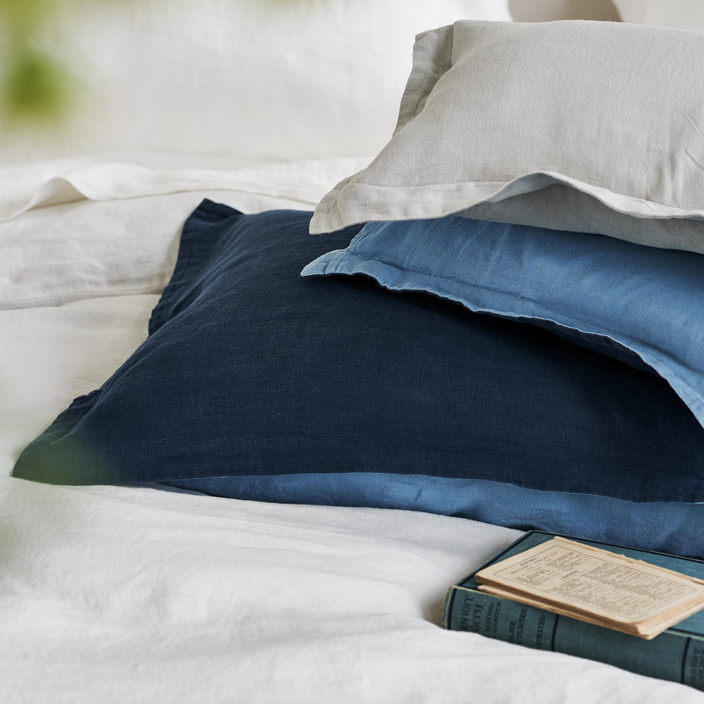 BIELLA MIDNIGHT & WEDGWOOD EURO SHAM SAMPLE