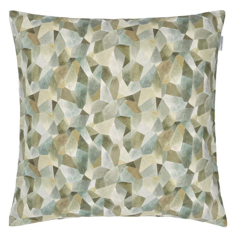 GEO MODERNE PEWTER DECORATIVE PILLOW