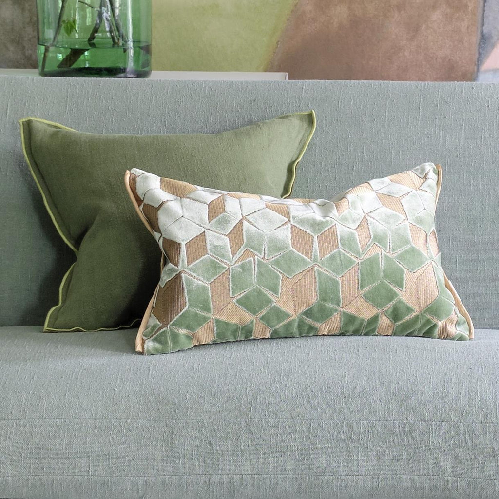 FITZROVIA ANTIQUE JADE DECORATIVE PILLOW