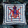 BEETLE WAVES OEILLET DECORATIVE PILLOW