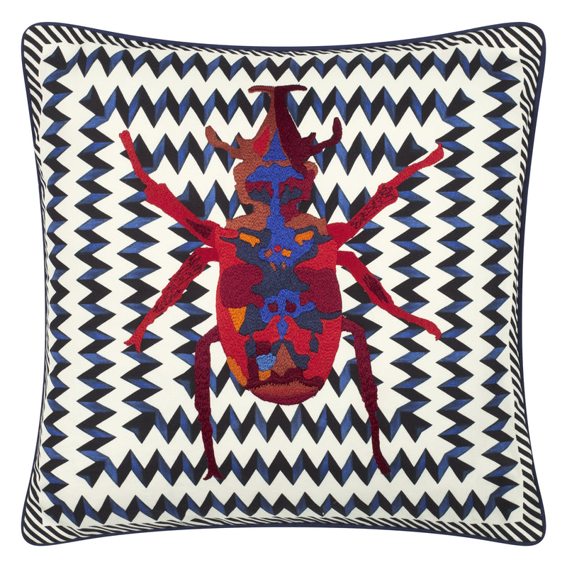 BEETLE WAVES OEILLET DECORATIVE PILLOW