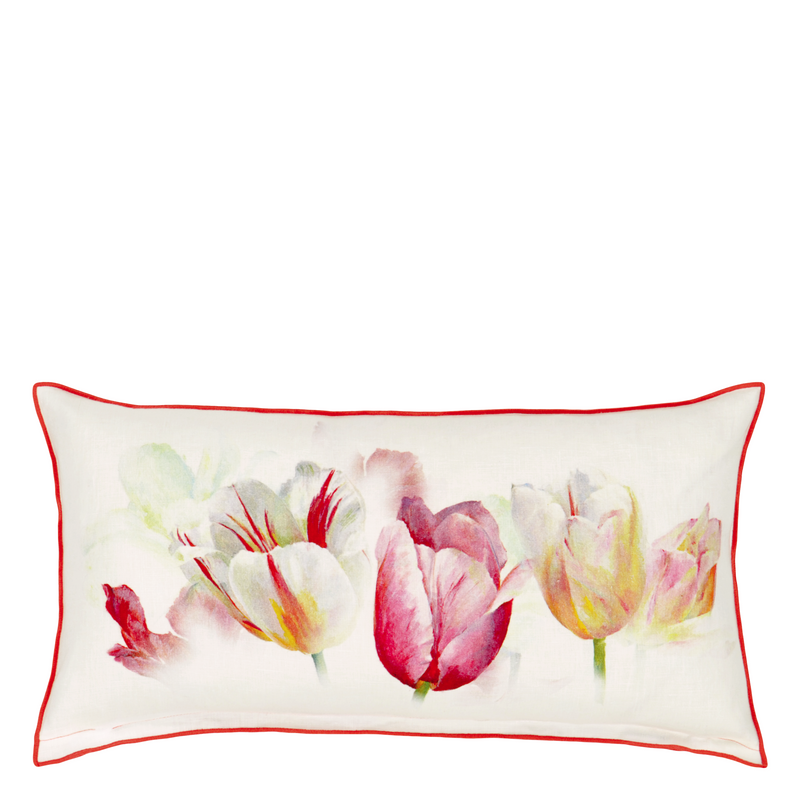 TULIP GARDEN AZALEA DECORATIVE PILLOW