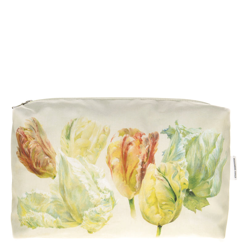 SPRING TULIP BUTTERMILK TOILETRY BAGS