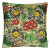 BLUE DAISIES SEPIA DECORATIVE PILLOW