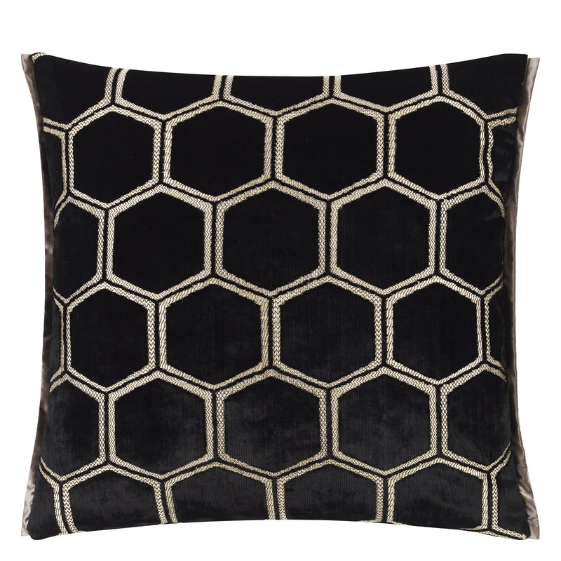 MANIPUR NOIR LARGE DECORATIVE PILLOW