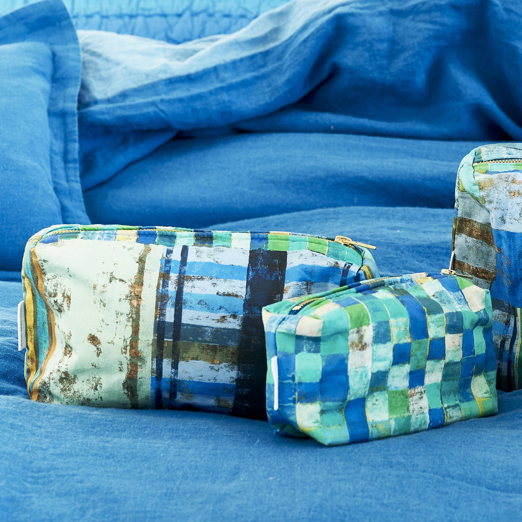 ACHARA AZURE TOILETRY BAGS