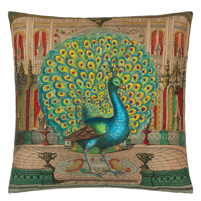 PEACOCK EMERALD DECORATIVE PILLOW