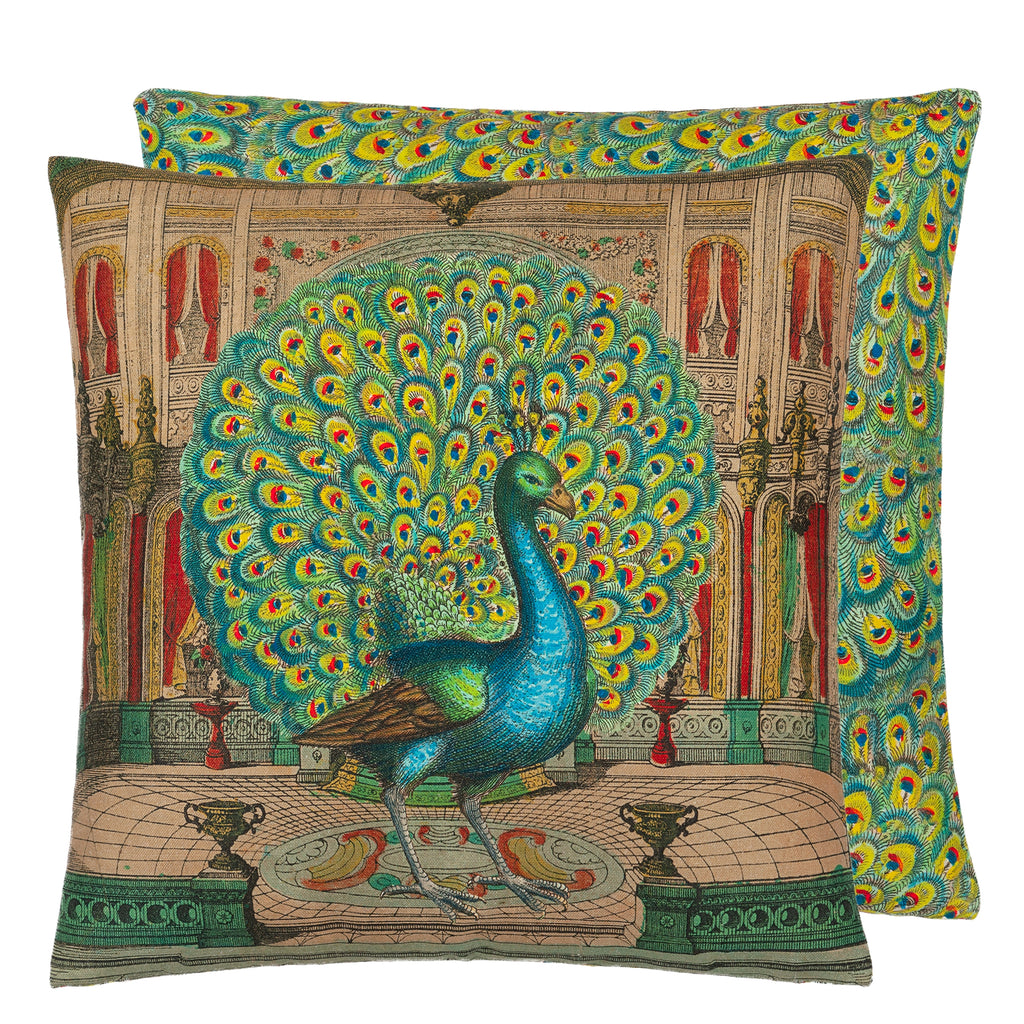 PEACOCK EMERALD DECORATIVE PILLOW