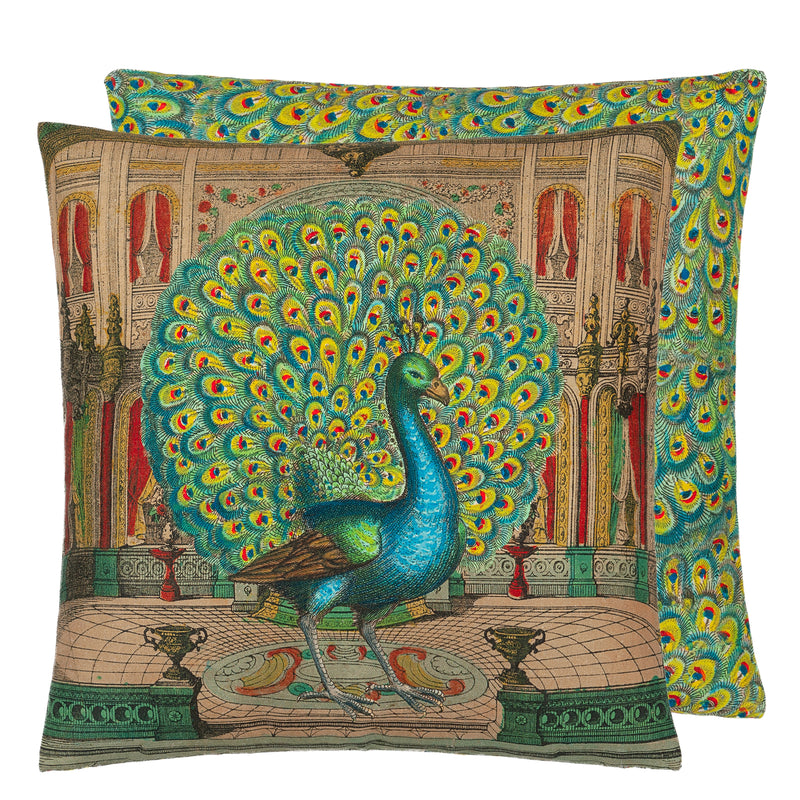 PEACOCK EMERALD DECORATIVE PILLOW