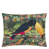 TOUCAN FLORAL SEPIA PILLOW COVER