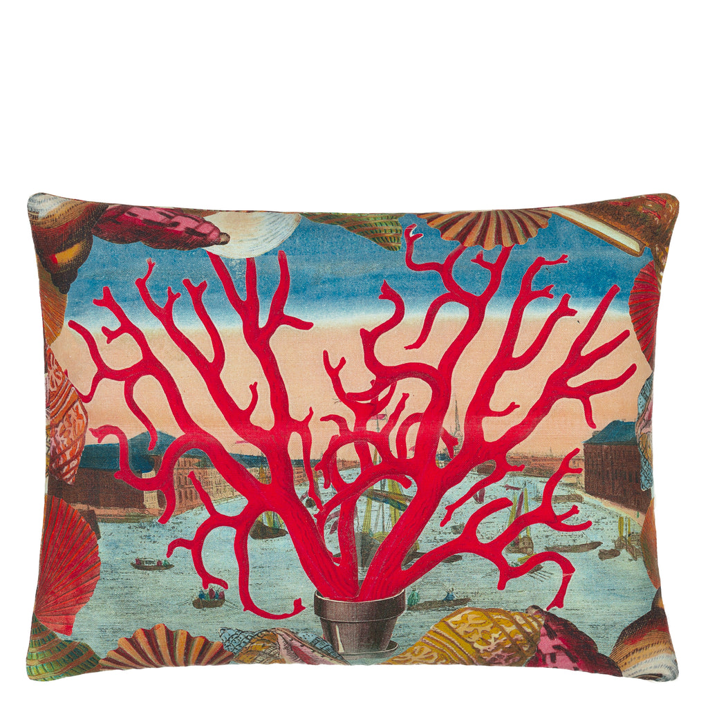 GROTTO CARMINE DECORATIVE PILLOW