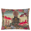 EXOTIC FISH CARMINE DECORATIVE PILLOW