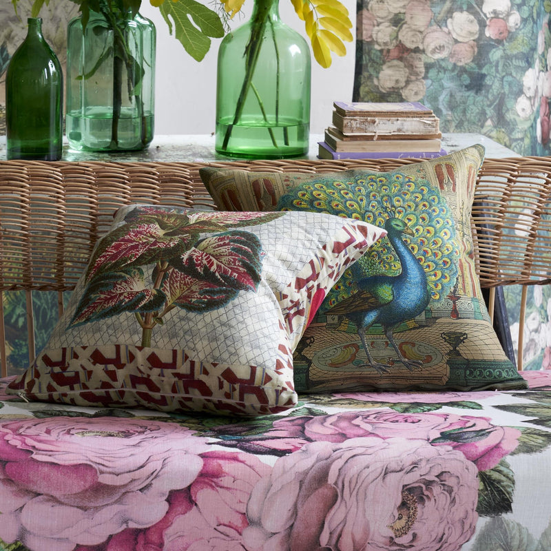 PEACOCK EMERALD DECORATIVE PILLOW