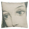 ELLEN'S EYES PARCHMENT DECORATIVE PILLOW