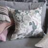 TAPESTRY FLOWER EAU DE NIL DECORATIVE PILLOW