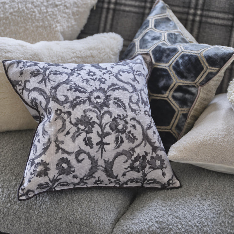 MANIPUR GRAPHITE DECORATIVE PILLOW