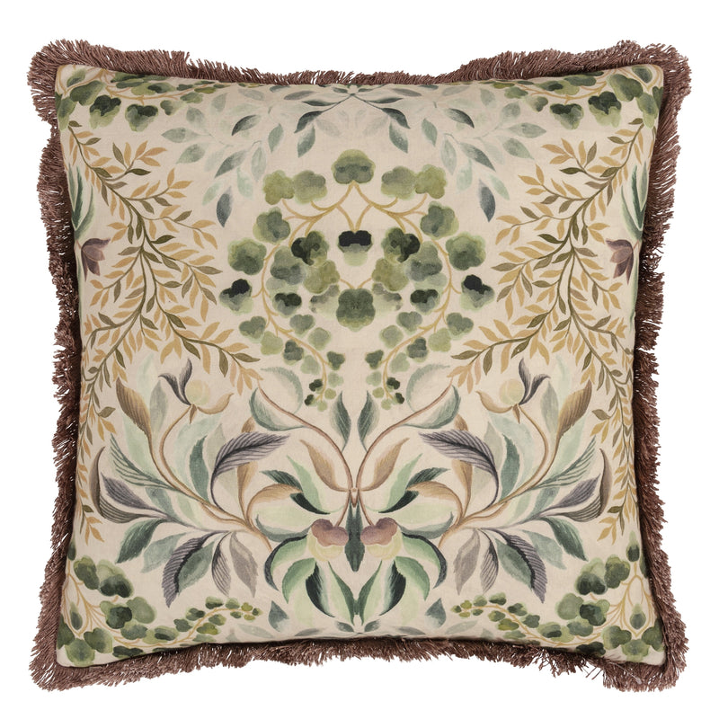 IKEBANA DAMASK CAMEO DECORATIVE PILLOW