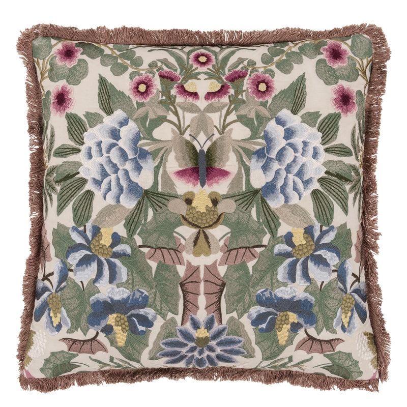 IKEBANA DAMASK CAMEO DECORATIVE PILLOW