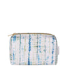 SHIBORI COBALT SMALL TOILETRY BAG