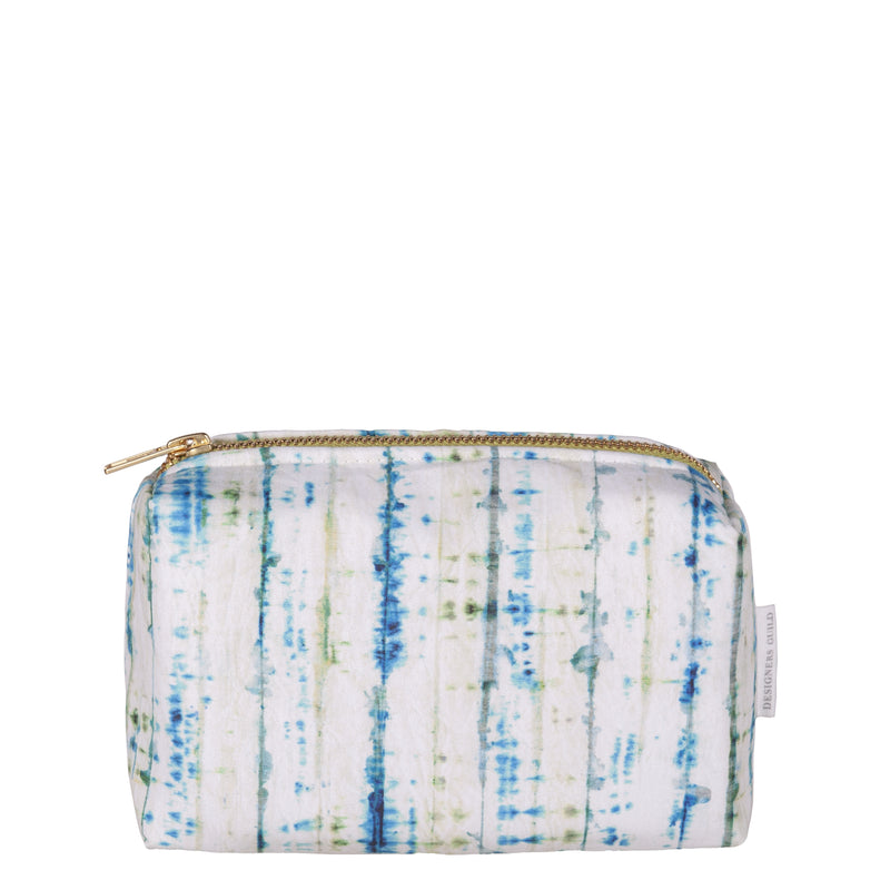 SHIBORI COBALT SMALL TOILETRY BAG