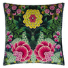 BROCART DECORATIF VELOURS NOIR DECORATIVE PILLOW