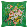 MARGARETTA LINEN EMERALD DECORATIVE PILLOW