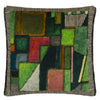 RAKU PATCHWORK EMERALD DECORATIVE PILLOW