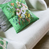 MARGARETTA LINEN EMERALD DECORATIVE PILLOW