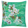 FLEUR D'ASSAM EMERALD DECORATIVE PILLOW